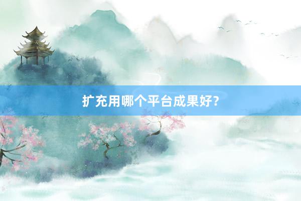 扩充用哪个平台成果好？
